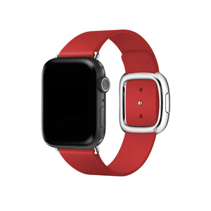 Apple Watch Uyumlu Radius Deri Loop Kordon Alizarin  bikordon