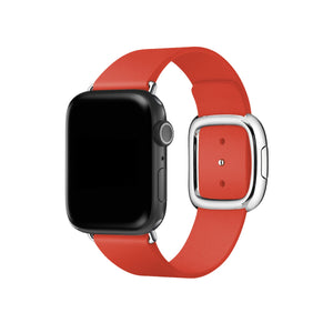 Apple Watch Uyumlu Radius Deri Loop Kordon Coral  bikordon