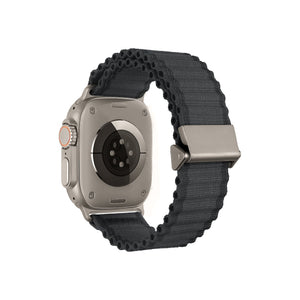 Apple Watch Uyumlu Round Pipe Kordon Obsidian Frost bikordon