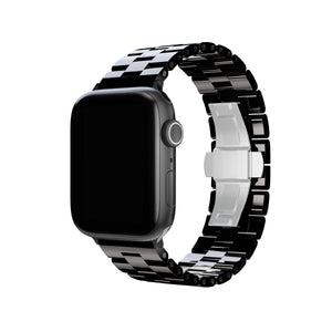 Apple Watch Uyumlu Üç Bakla Seramik Loop Kordon Siyah  bikordon