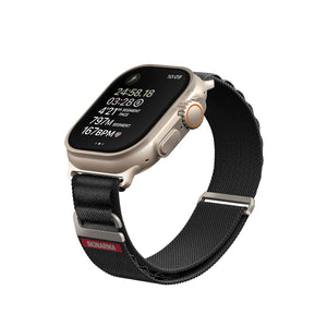 Apple Watch Uyumlu SkinArma Kobu Örme Kordon Siyah  SkinArma