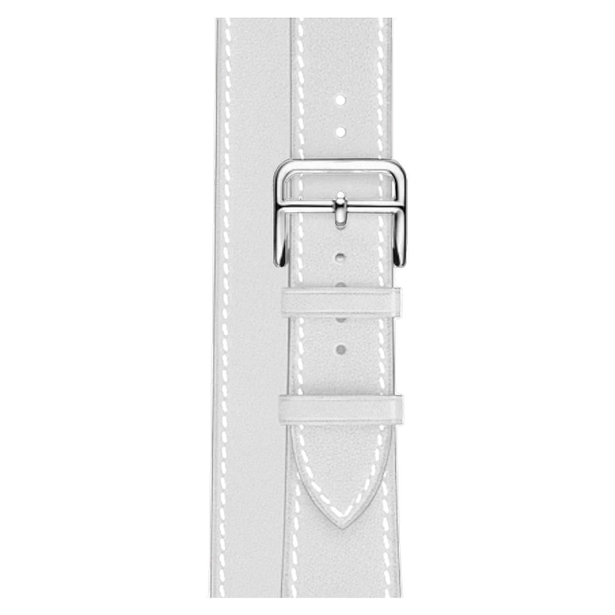 Apple Watch Uyumlu Spiralis Deri Kordon Snow  bikordon