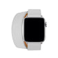Apple Watch Uyumlu Spiralis Deri Kordon Snow  bikordon
