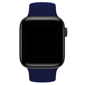 Apple Watch Uyumlu Solo Loop Silikon Kordon Gece Mavi  bikordon