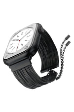 Apple Watch Uyumlu Tassel Chain Kordon Black bikordon
