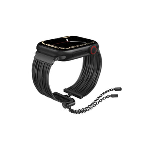 Apple Watch Uyumlu Tassel Chain Kordon Black bikordon