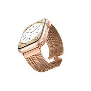 Apple Watch Uyumlu Tassel Chain Kordon Rose Gold bikordon
