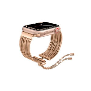 Apple Watch Uyumlu Tassel Chain Kordon Rose Gold bikordon