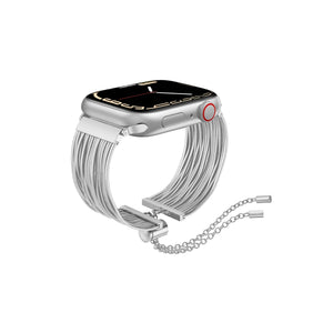 Apple Watch Uyumlu Tassel Chain Kordon Silver bikordon