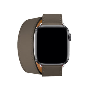 Apple Watch Uyumlu Spiralis Deri Kordon Vizon  bikordon