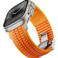 Apple Watch / Ultra Uyumlu AquaLink Kordon Crava Gümüş Toka bikordon