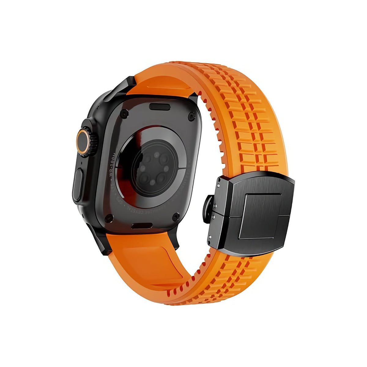 Apple Watch / Ultra Uyumlu AquaLink Kordon Crava Siyah Toka bikordon