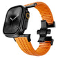 Apple Watch / Ultra Uyumlu AquaLink Kordon Crava Siyah Toka bikordon