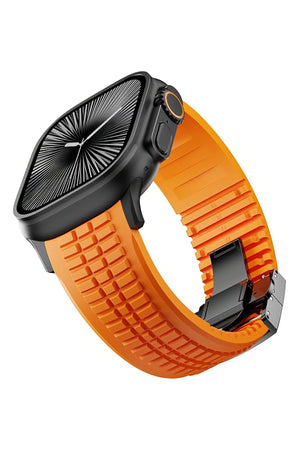 Apple Watch / Ultra Uyumlu AquaLink Kordon Crava Siyah Toka bikordon