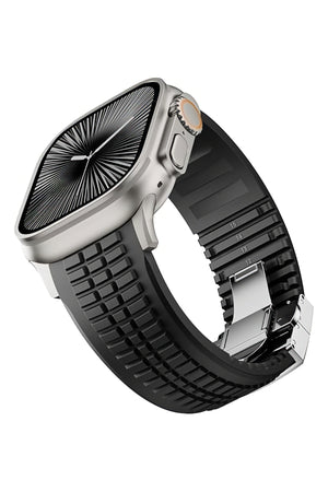 Apple Watch / Ultra Uyumlu AquaLink Kordon Monolith Gümüş Toka bikordon