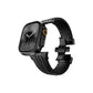 Apple Watch / Ultra Uyumlu AquaLink Kordon Monolith Siyah Toka bikordon