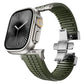 Apple Watch / Ultra Uyumlu AquaLink Kordon Vanguard Gümüş Toka bikordon