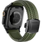 Apple Watch / Ultra Uyumlu AquaLink Kordon Vanguard Siyah Toka bikordon