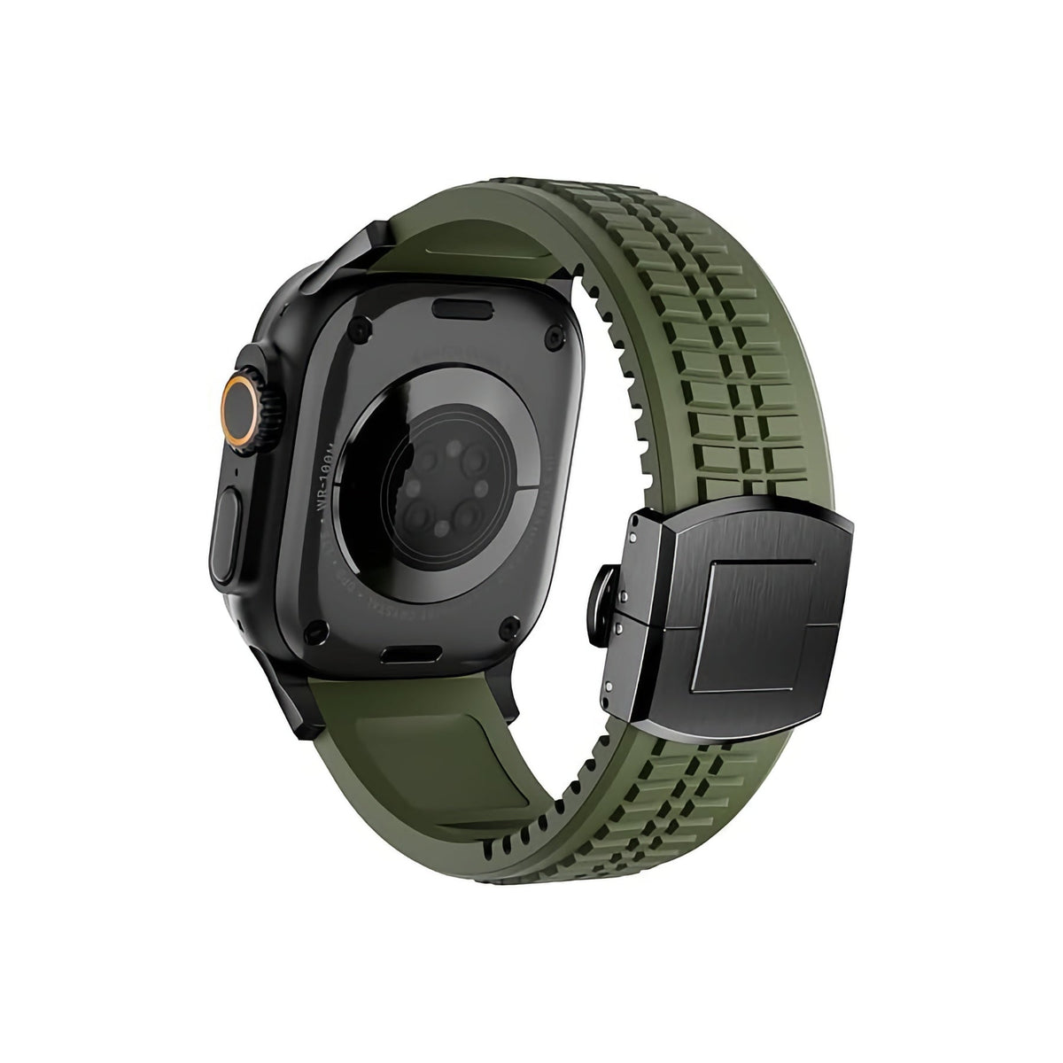 Apple Watch / Ultra Uyumlu AquaLink Kordon Vanguard Siyah Toka bikordon