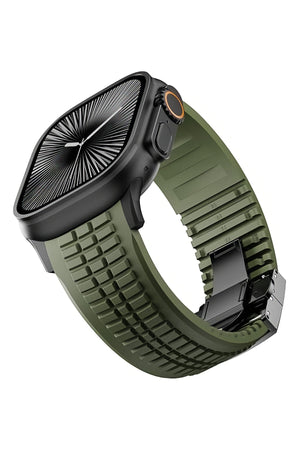 Apple Watch / Ultra Uyumlu AquaLink Kordon Vanguard Siyah Toka bikordon