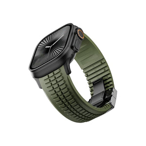 Apple Watch / Ultra Uyumlu AquaLink Kordon Vanguard Siyah Toka bikordon