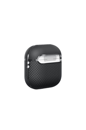Aramid Fiber AirPods Pro 4 Kılıf Black-Gray Twill Pitaka