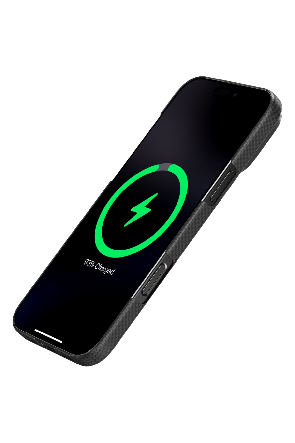 Pitaka Aramid Fiber Qi2 Magsafe uyumlu Manyetik Powerbank Siyah-Gri Pitaka
