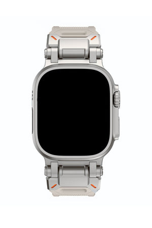 Apple Watch Compatible Defense Loop Silicone Band Argent 