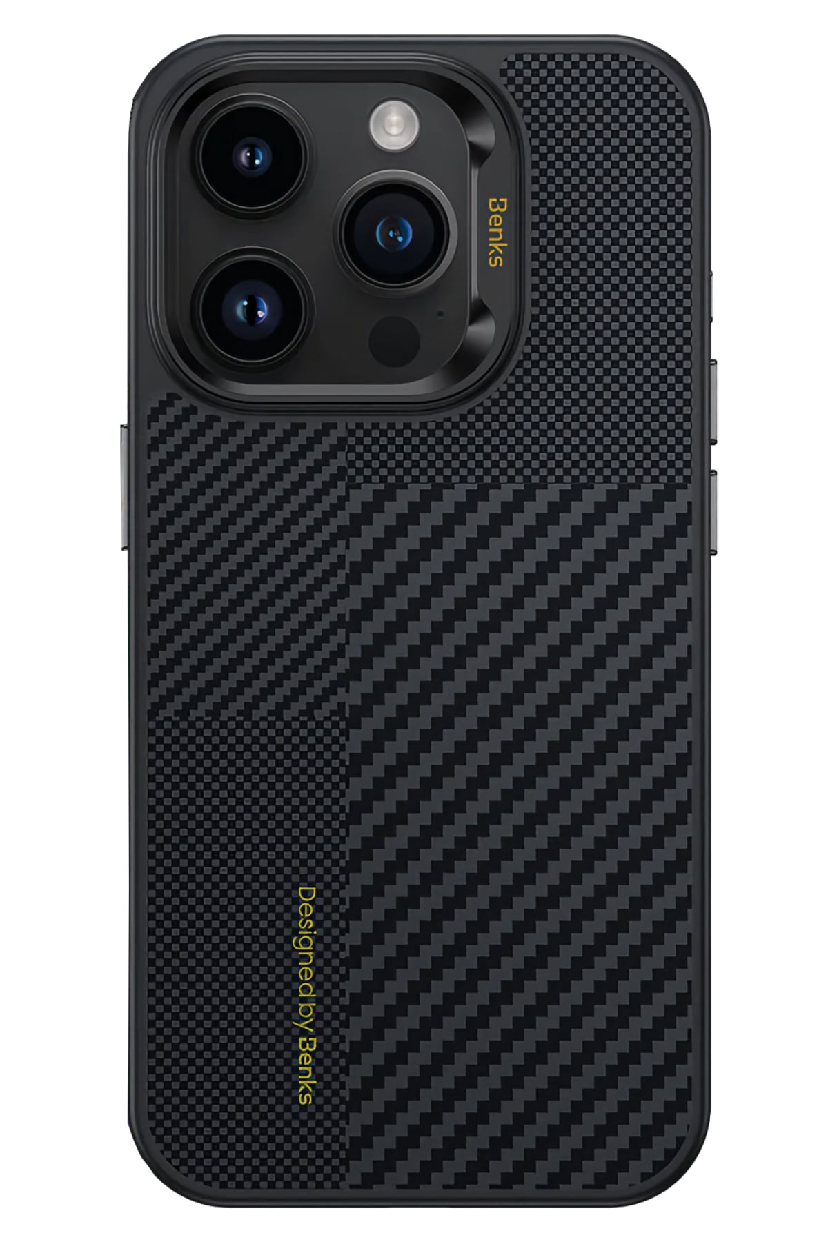 Benks Montage Hybrid Armor Pro Kevlar iPhone 15 Pro Magsafe Uyumlu Kevlar Kılıf  Benks