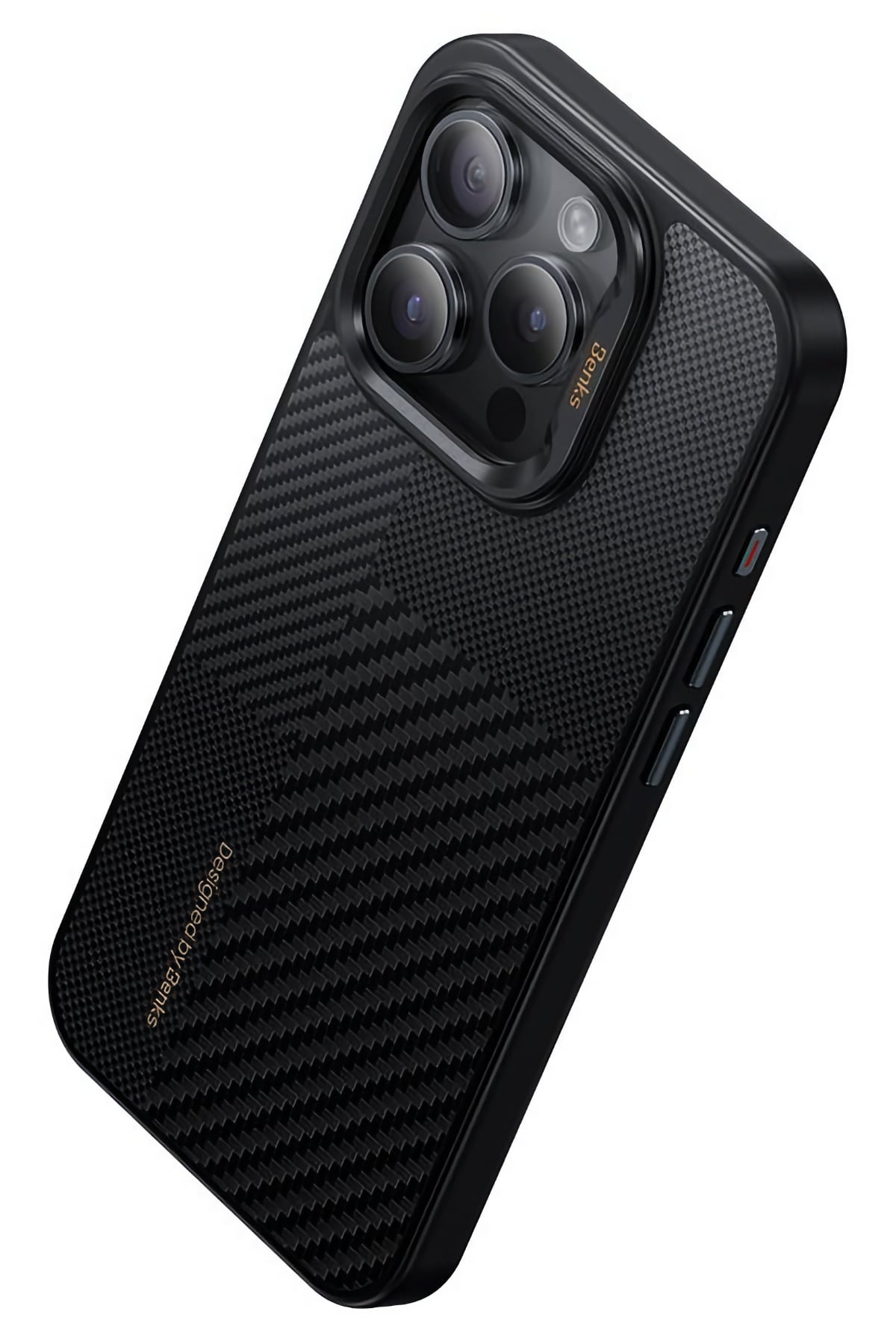 Benks Montage Hybrid Armor Pro Kevlar iPhone 15 Pro Magsafe Uyumlu Kevlar Kılıf  Benks