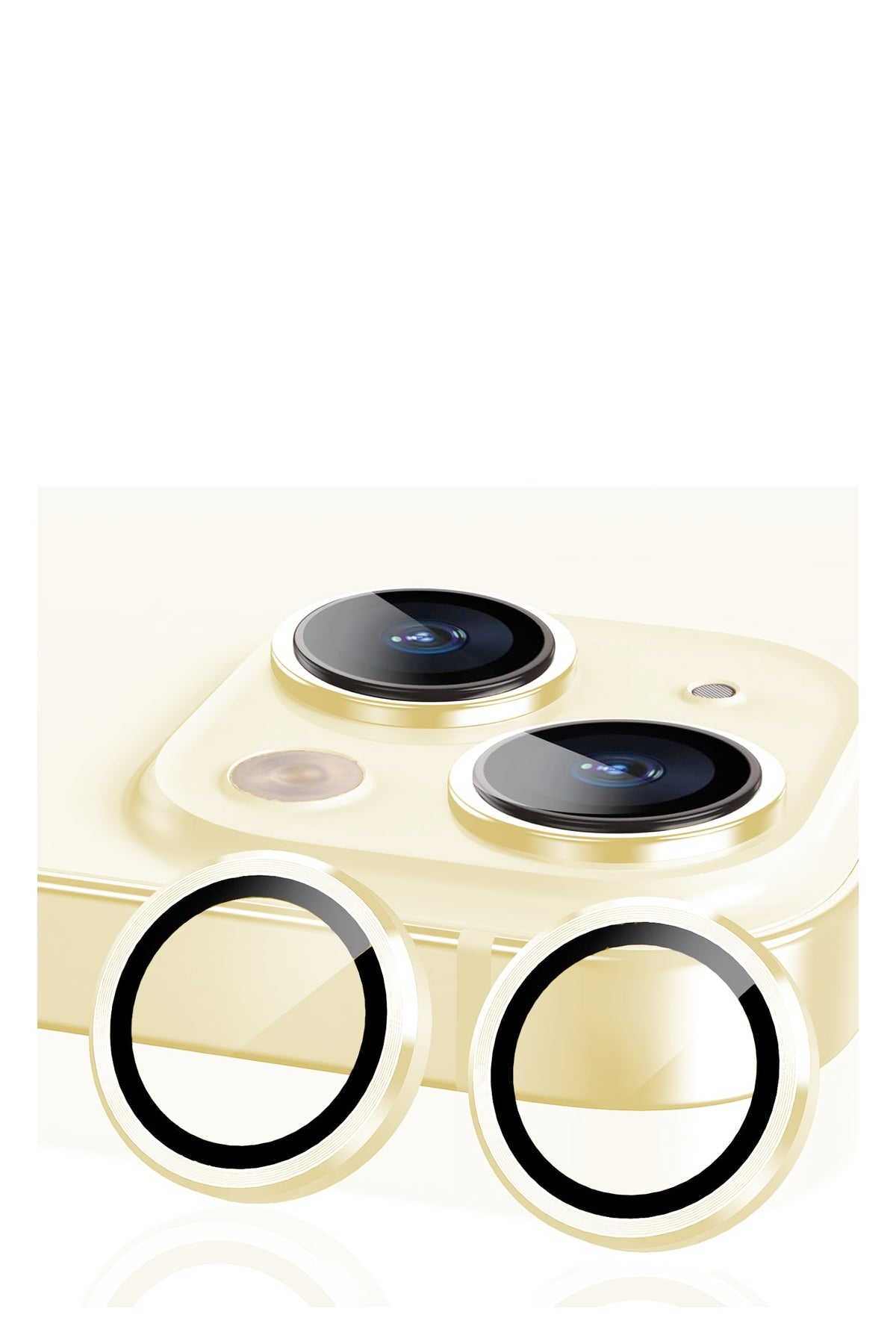 Bikordon Safir iPhone 15 Serisi için Lens Koruyucu iPhone 15 Plus bikordon