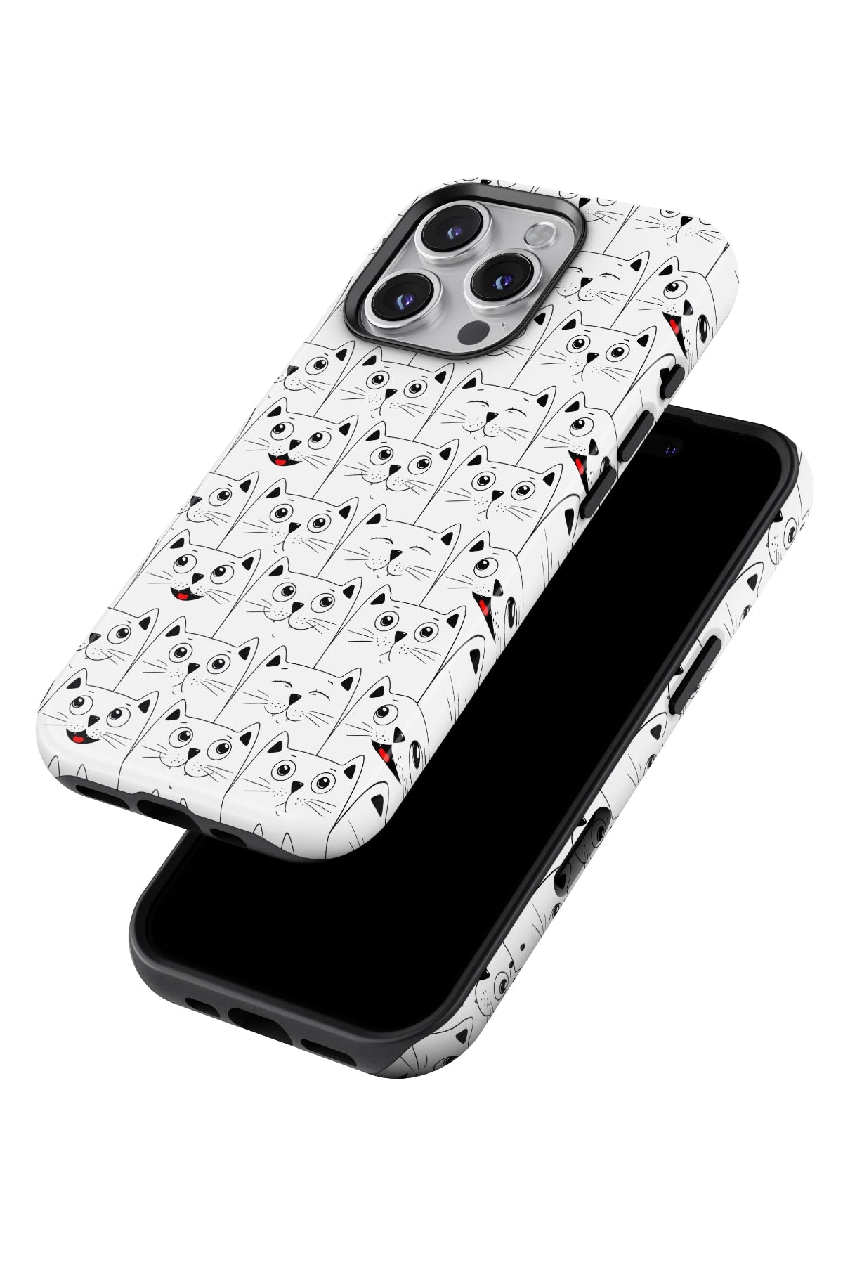 DuoShield iPhone 16 Pro Max Kılıf - Cats | Magsafe Uyumlu Bikordon