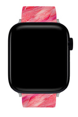 Apple Watch Uyumlu UV Baskılı Silikon Kordon Attract