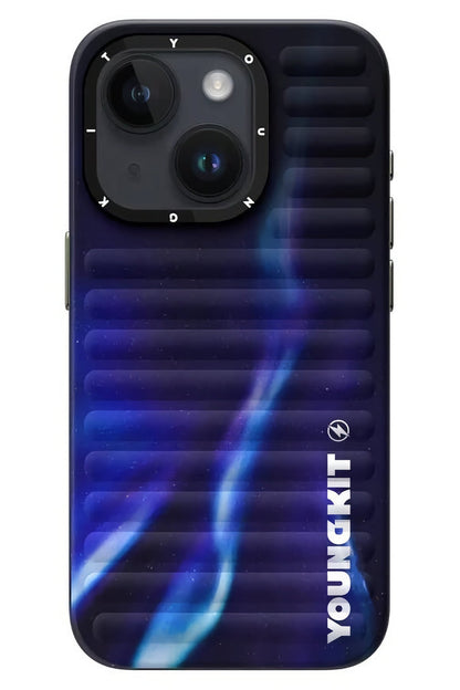 Youngkit Aurora iPhone 15 Uyumlu Kılıf Mavi  Youngkit