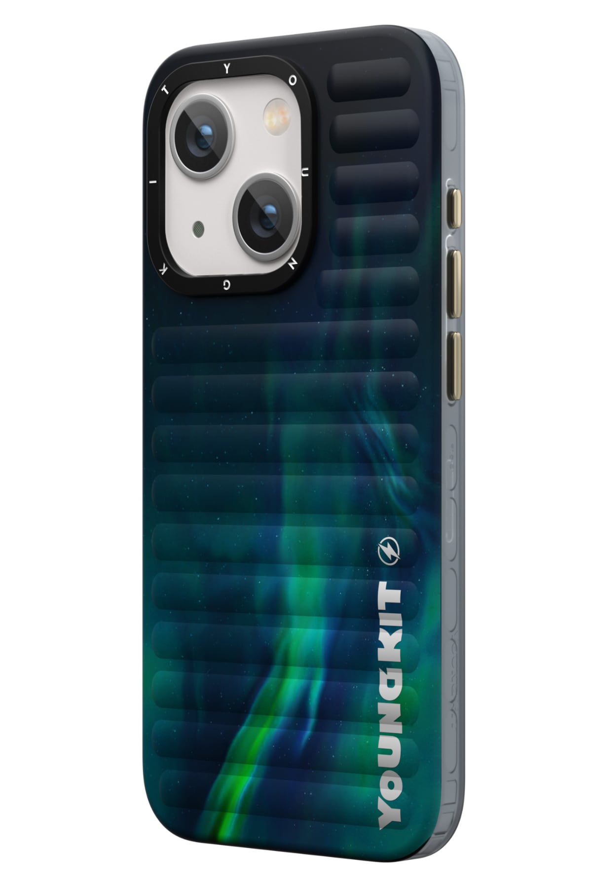 Youngkit Aurora iPhone 15 Uyumlu Kılıf Yeşil  Youngkit