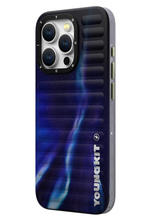 Youngkit Aurora iPhone 15 Pro Uyumlu Kılıf Mavi  Youngkit