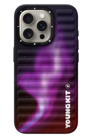 Youngkit Aurora iPhone 15 Pro Max Compatible Case Purple 