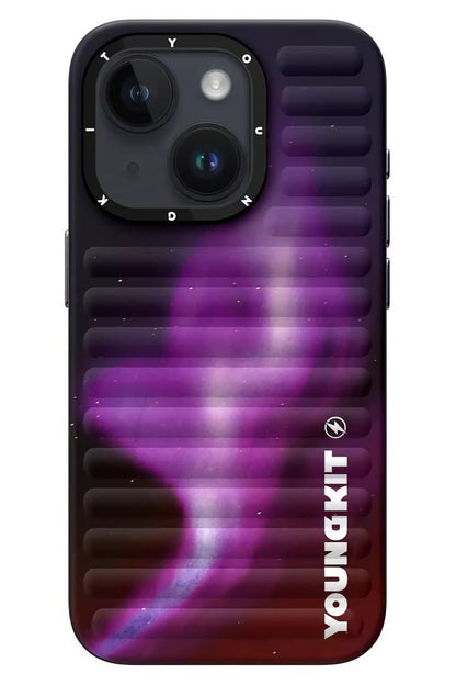 Youngkit Aurora iPhone 15 Compatible Case Purple 