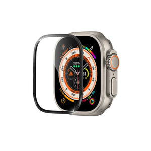 Apple Watch Ultra Uyumlu Metal Çerçeveli Ekran Koruyucu Bamford 49mm bikordon
