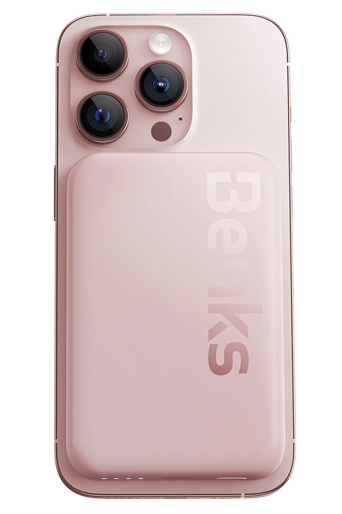 Benks MP10 Magsafe Uyumlu 6000 mAh Wireless Manyetik Powerbank Pembe Benks