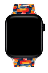 Apple Watch Uyumlu UV Baskılı Silikon Kordon Base