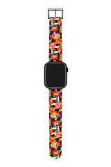 Apple Watch Uyumlu UV Baskılı Silikon Kordon Base