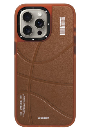 Youngkit Bacboard iPhone 15 Pro Magsafe Uyumlu Kılıf Kahverengi