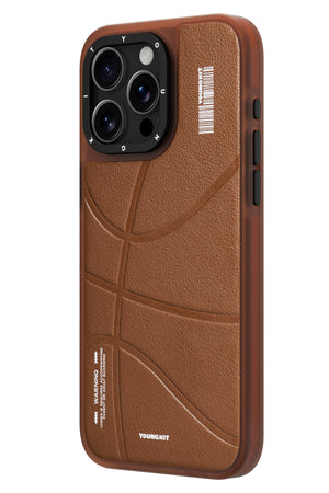 Youngkit Bacboard iPhone 15 Pro Magsafe Uyumlu Kılıf Kahverengi