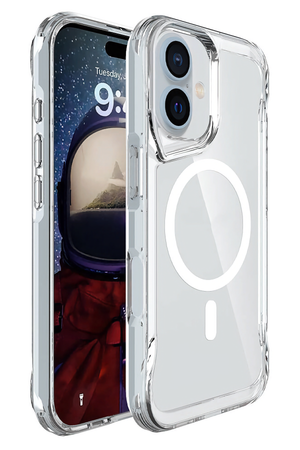 Artoncase Apple iPhone 16 Plus Magsafe Uyumlu Shield Şeffaf Kılıf Artoncase