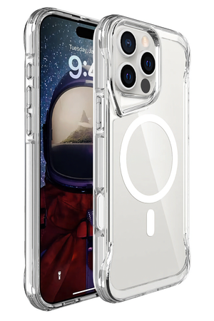 Artoncase Apple iPhone 16 Pro Max Magsafe Uyumlu Shield Şeffaf Kılıf Artoncase