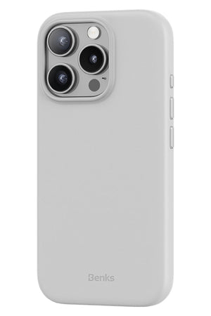 Benks VitaPro iPhone 16 Pro Max Magsafe uyumlu PU Deri Kılıf Beyaz Benks