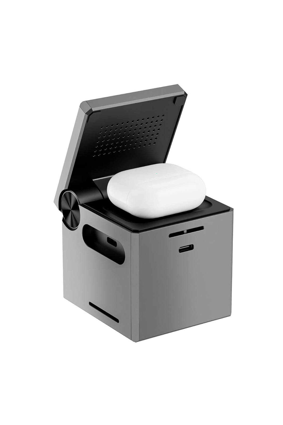 Wiwu Wi-W030 Small Square 3in1 Küp Magnetik Kablosuz Şarj Standı  Wiwu