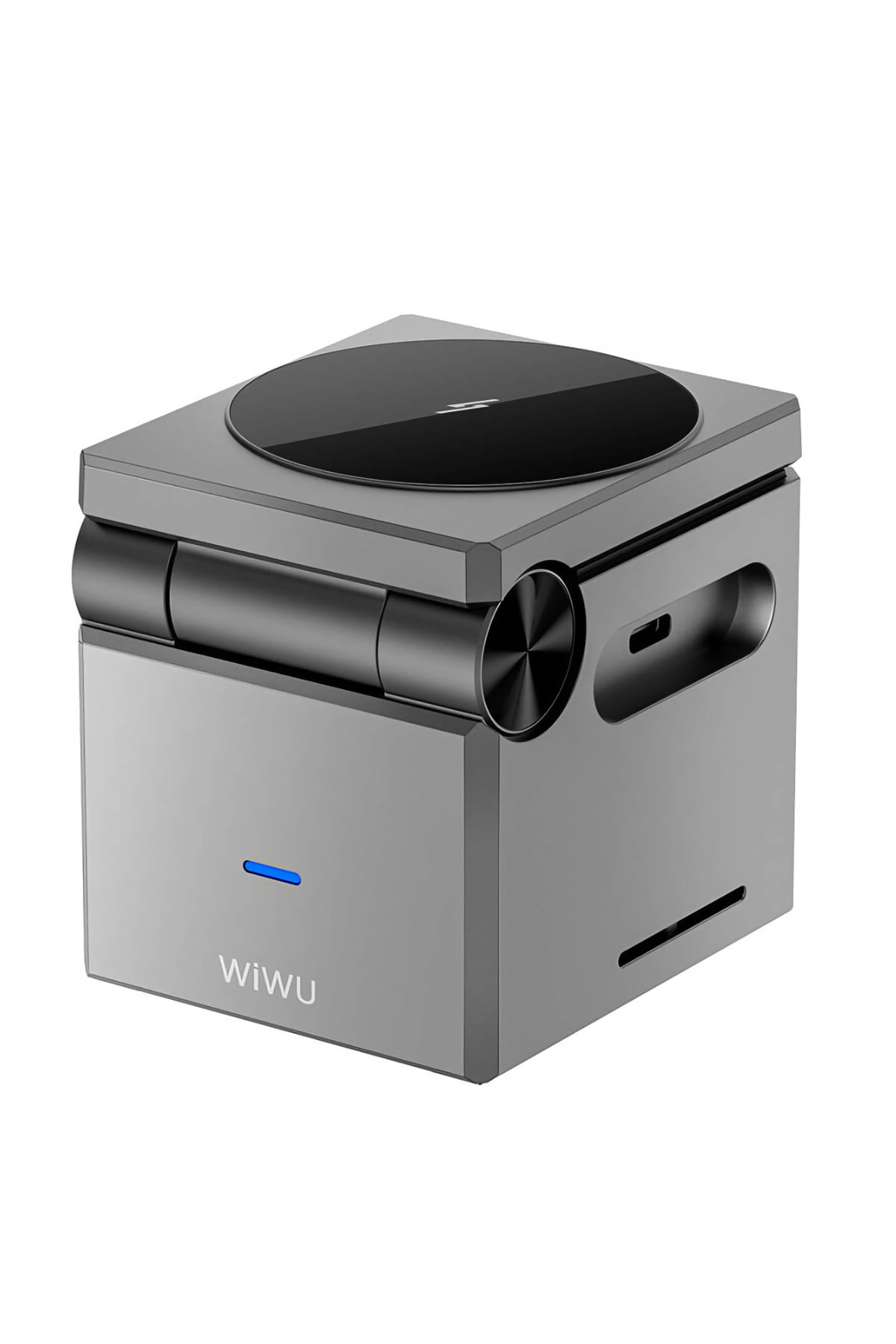 Wiwu Wi-W030 Small Square 3in1 Küp Magnetik Kablosuz Şarj Standı  Wiwu