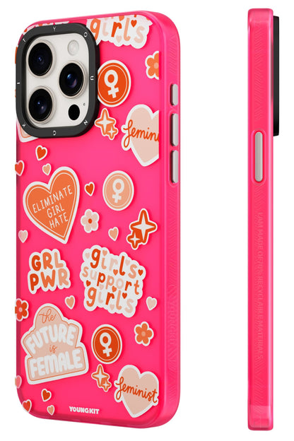 Youngkit Sweet Language Bethany Green Tasarımlı iPhone 13 Pro Max uyumlu Kılıf Pembe  Youngkit